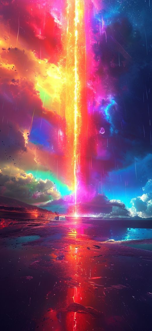 Rainbow After Storm Double Rainbow Photorealistic Wallpaper