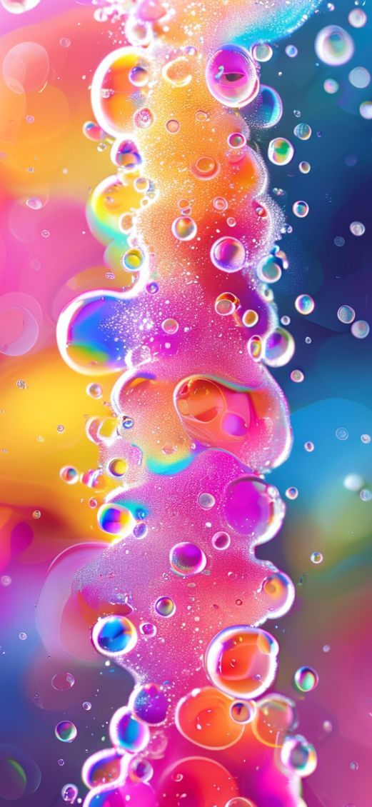 Soap Bubble Macro Rainbow Iridescent Aesthetic Wallpaper