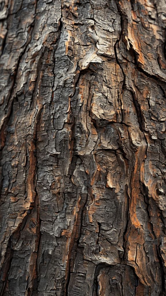 Tree Bark Texture Macro Lines Photorealistic Wallpaper