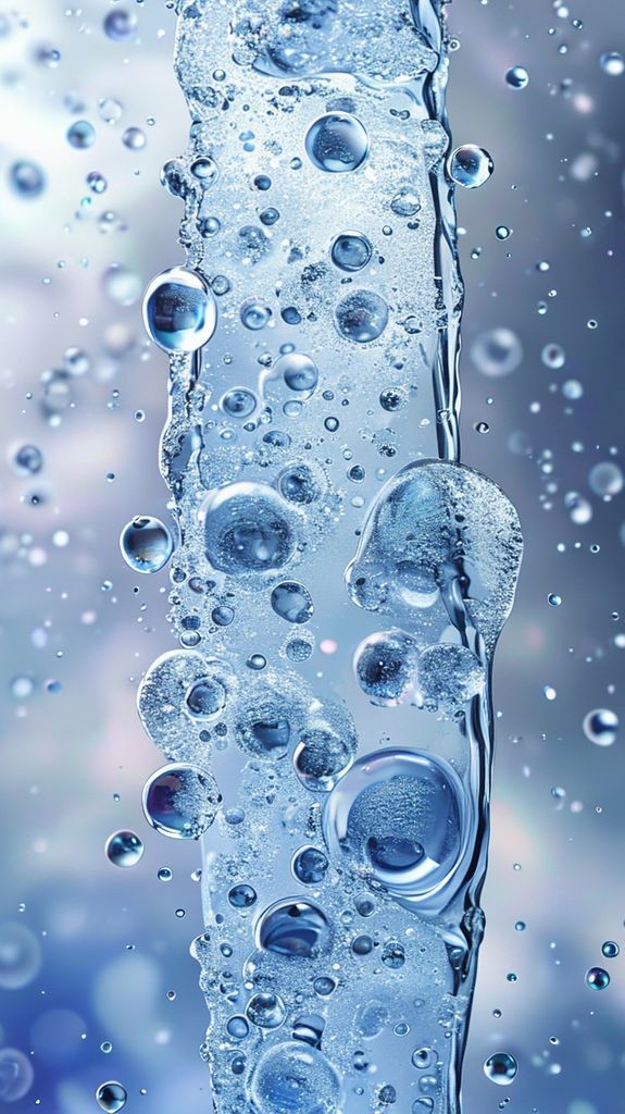 Ice Texture Frozen Bubbles Trapped Photorealistic Wallpaper