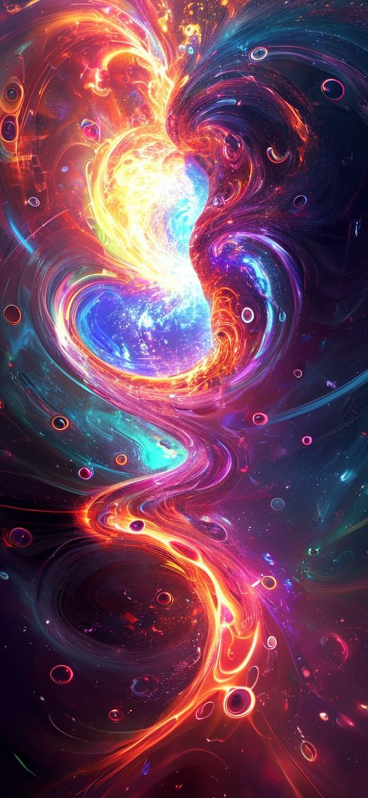 Wormhole Portal Swirling Energy Gateway Digital art Wallpaper