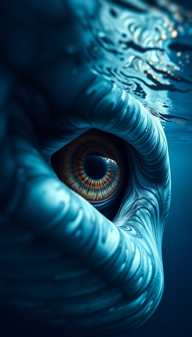 Whale Eye Closeup Deep Intelligent Photorealistic Wallpaper