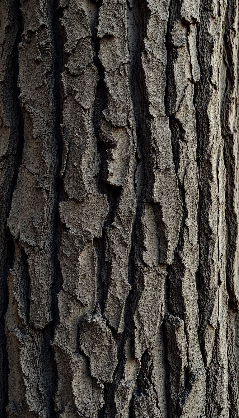 Tree Bark Texture Macro Lines Photorealistic Wallpaper