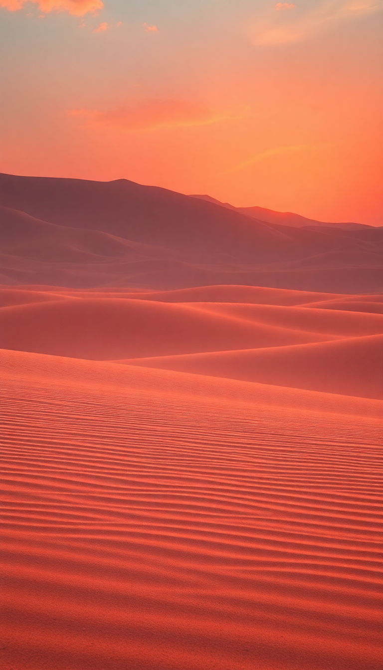 Heat Shimmer Desert Mirage Hot Photorealistic Wallpaper