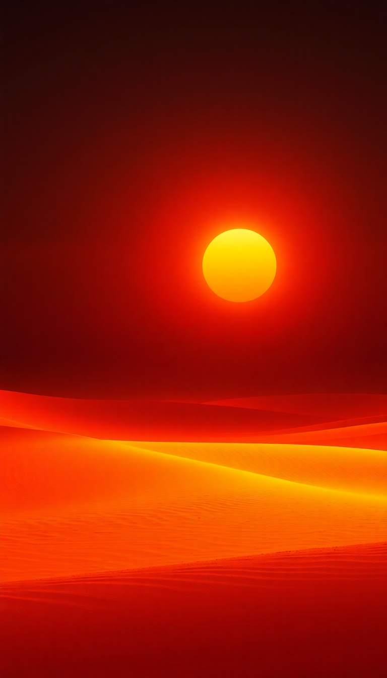 Heat Shimmer Desert Mirage Hot Photorealistic Wallpaper