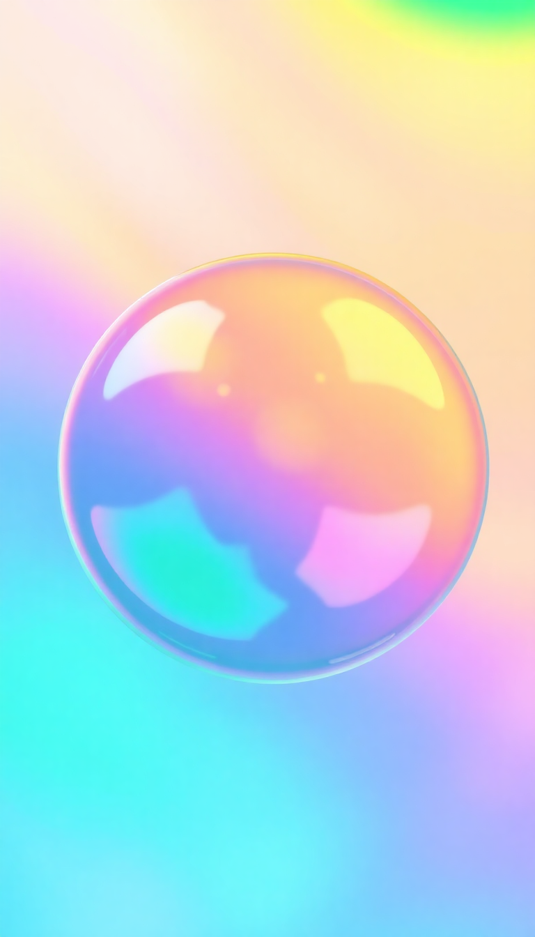 Soap Bubble Macro Rainbow Iridescent Aesthetic Wallpaper