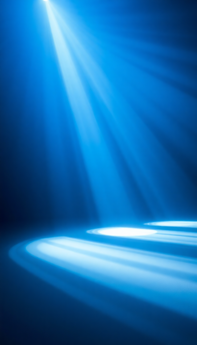 Blue Night With Beams Of Abstract Wallpaper