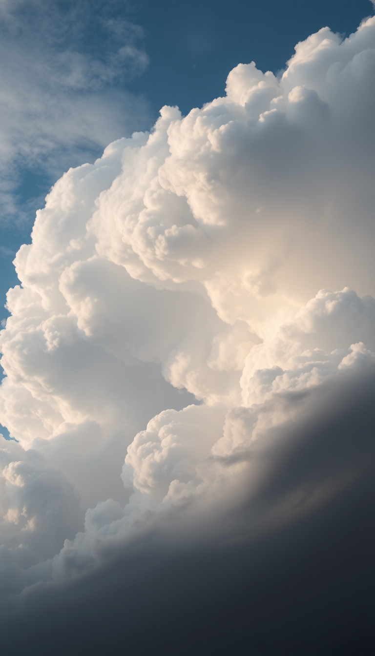 Mammatus Clouds Dramatic Bubble Sky Photorealistic Wallpaper