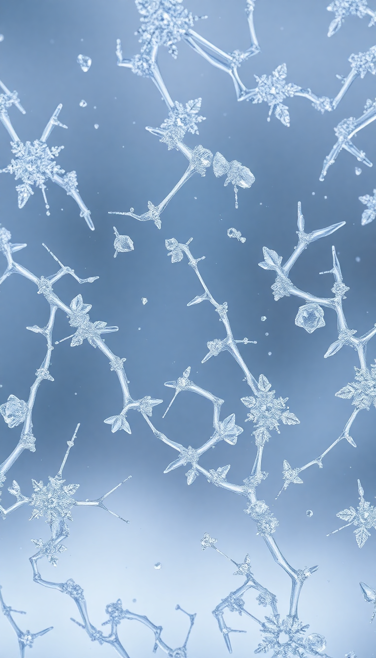 Frost Patterns On Window Macro Aesthetic Wallpaper