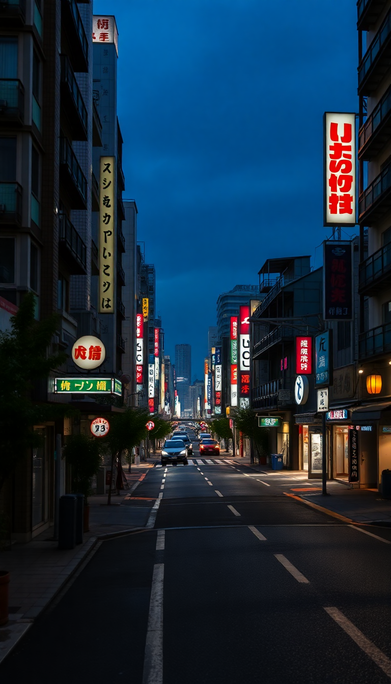 A Nighttime View Of A Aesthetic Wallpaper