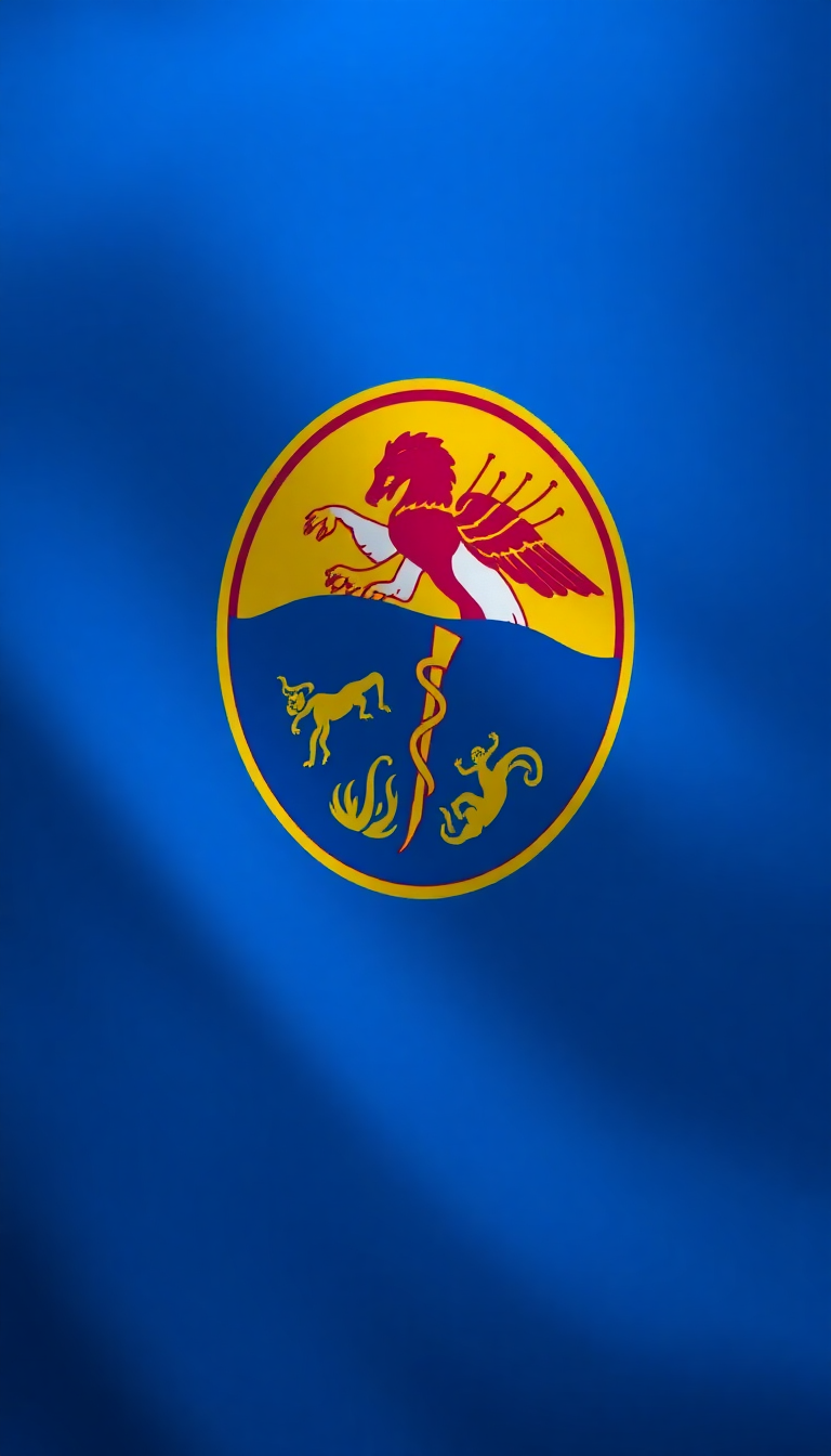 Minnesota State Flag Minimalist Wallpaper