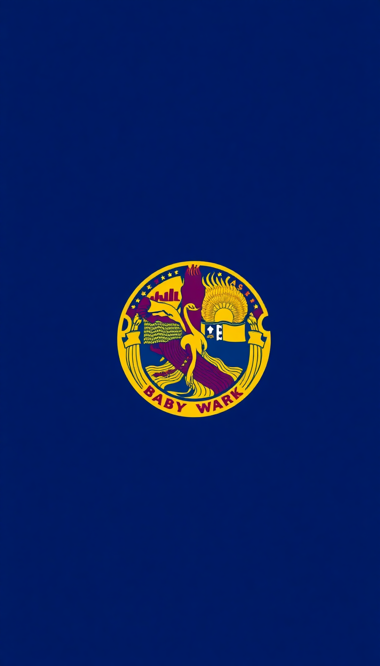 Minnesota State Flag Minimalist Wallpaper