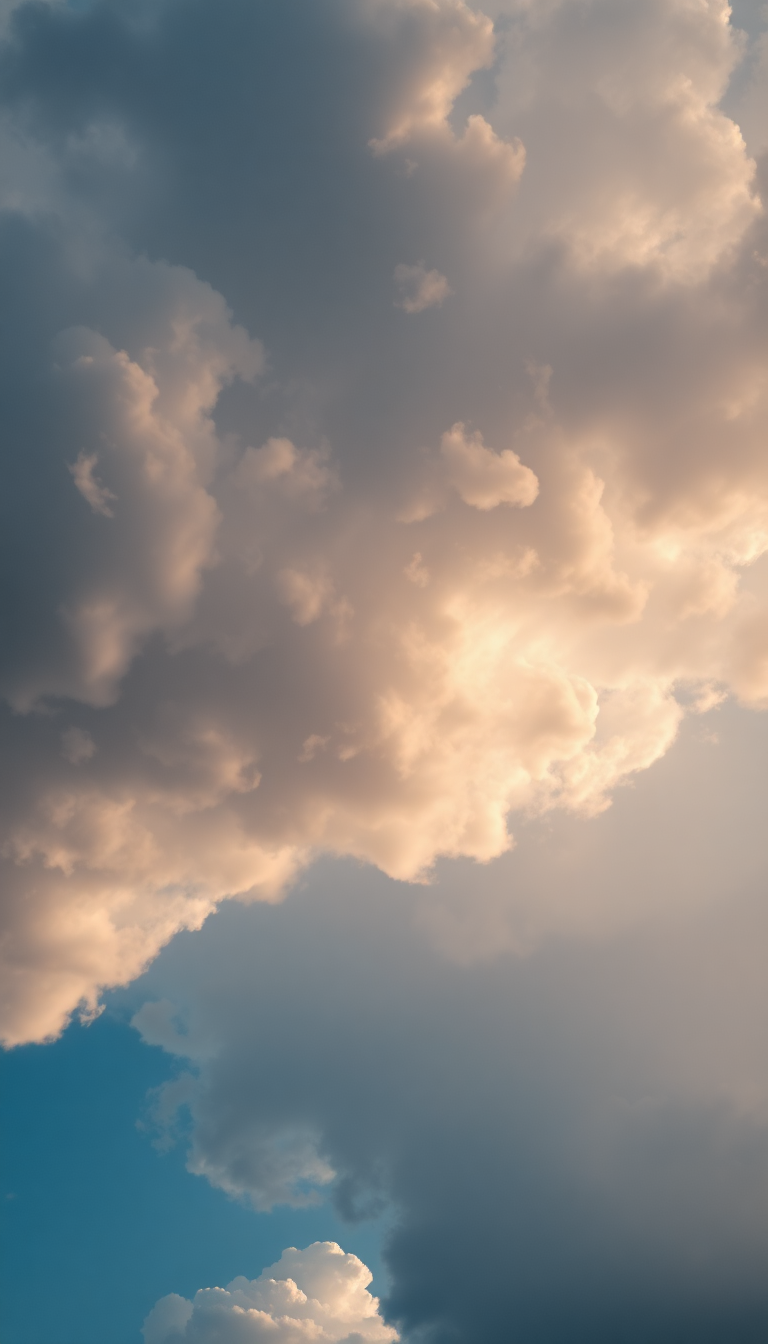 Mammatus Clouds Dramatic Bubble Sky Photorealistic Wallpaper