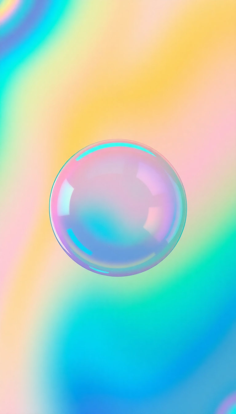 Soap Bubble Macro Rainbow Iridescent Aesthetic Wallpaper