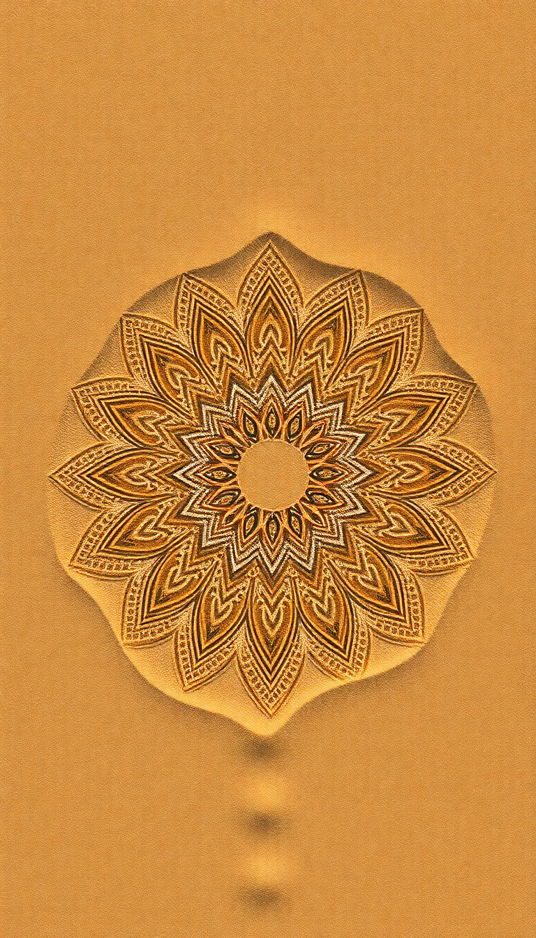 Sand Mandala Intricate Patterns Top Minimalist Wallpaper