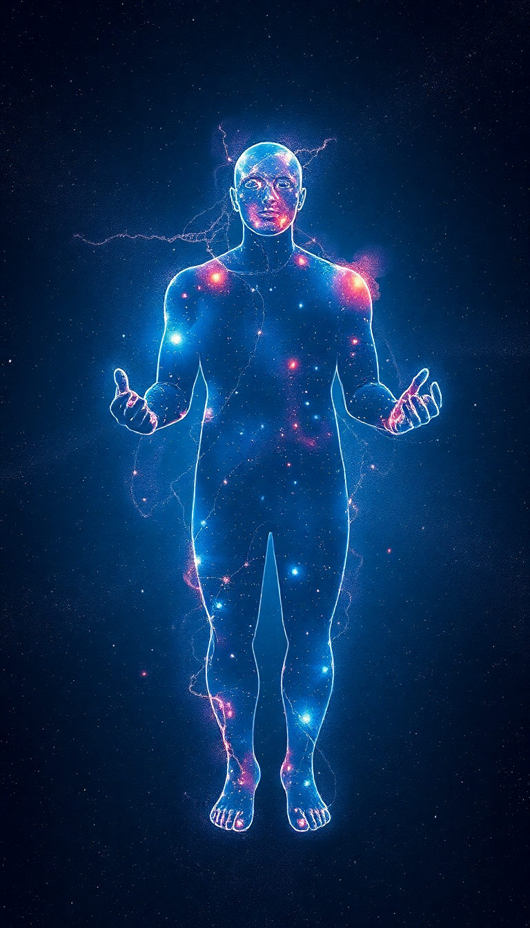 Person Made Of Galaxies Cosmic Digital art Wallpaper