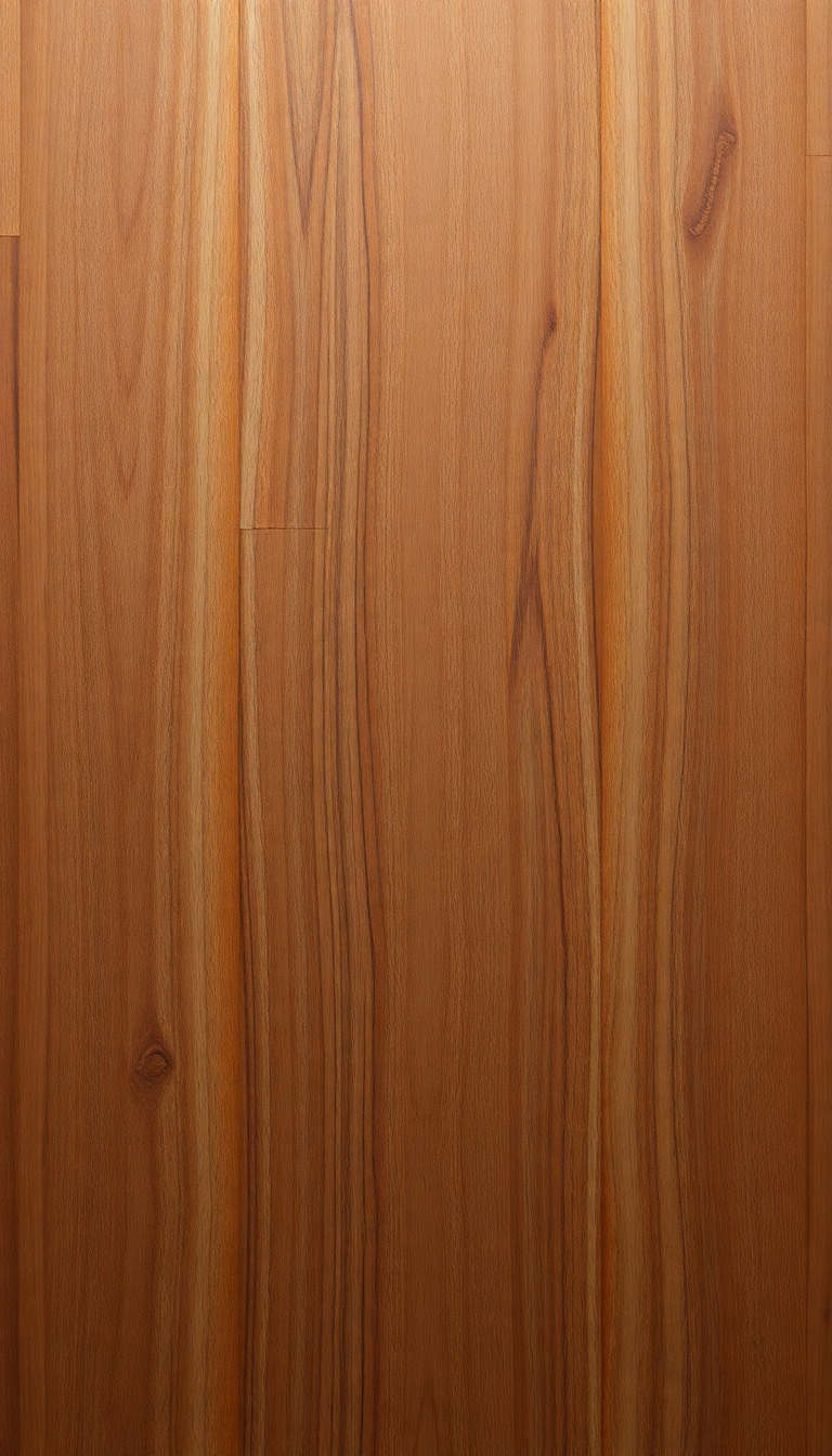 Wood Grain Polished Texture Warm Photorealistic Wallpaper
