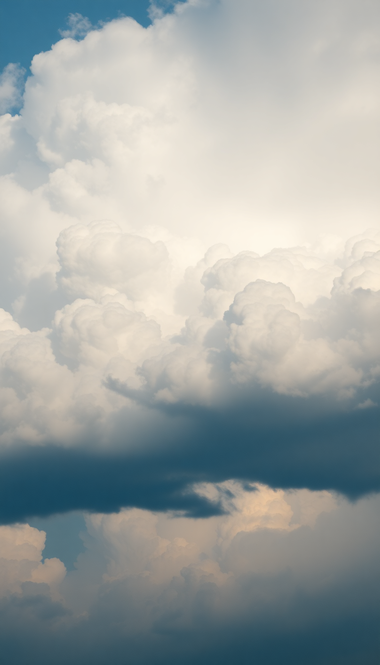 Mammatus Clouds Dramatic Bubble Sky Photorealistic Wallpaper
