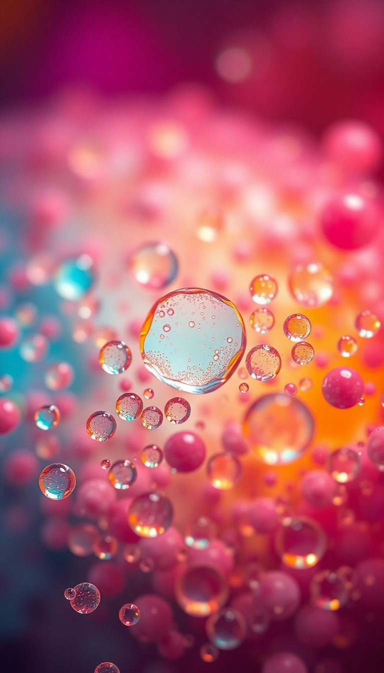 Oil And Water Macro Abstract Aesthetic Wallpaper