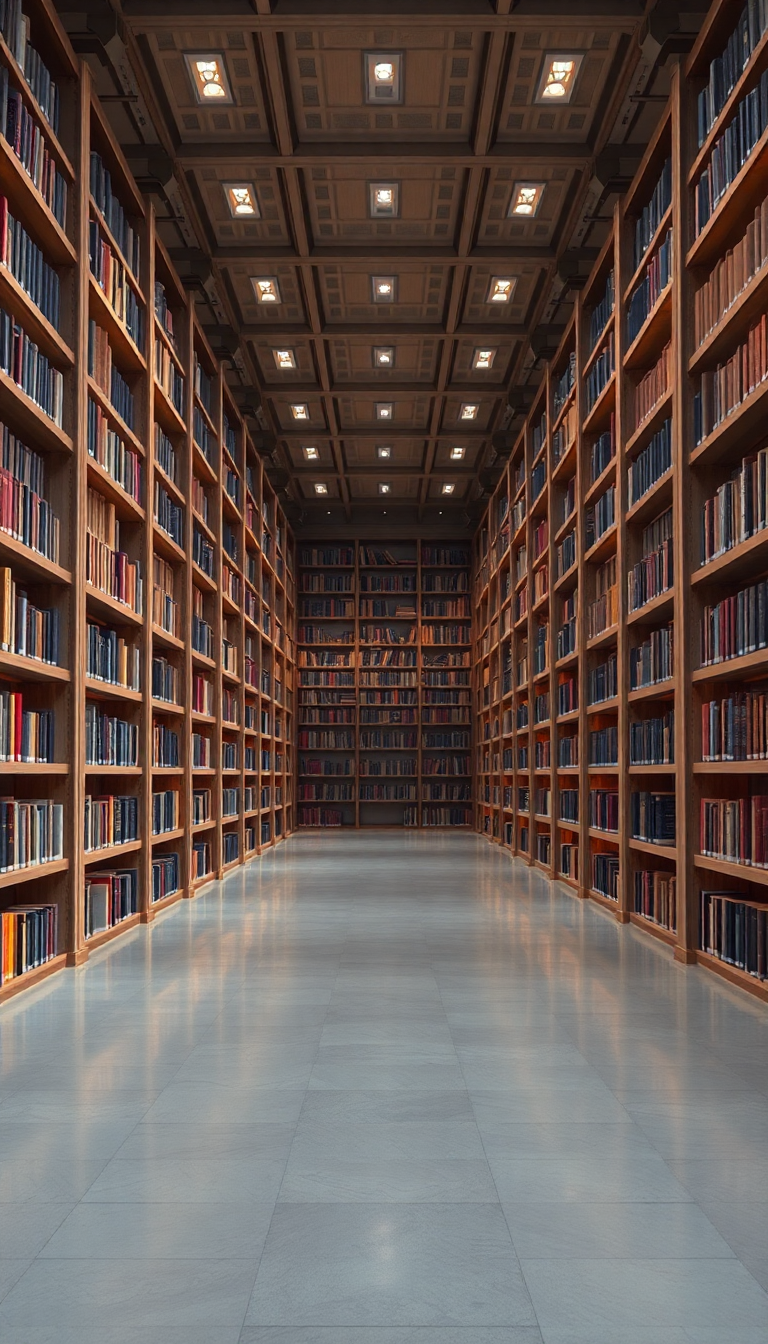 Infinite Library Impossible Architecture Books Digital art Wallpaper