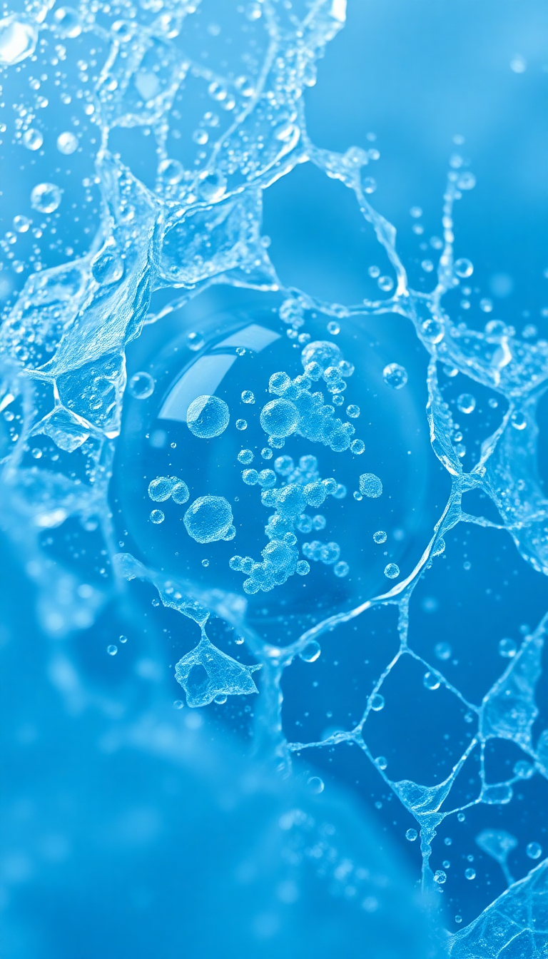 Ice Texture Frozen Bubbles Trapped Photorealistic Wallpaper