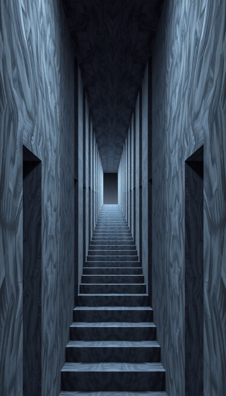 Impossible Geometry Escher Style Infinite Digital art Wallpaper