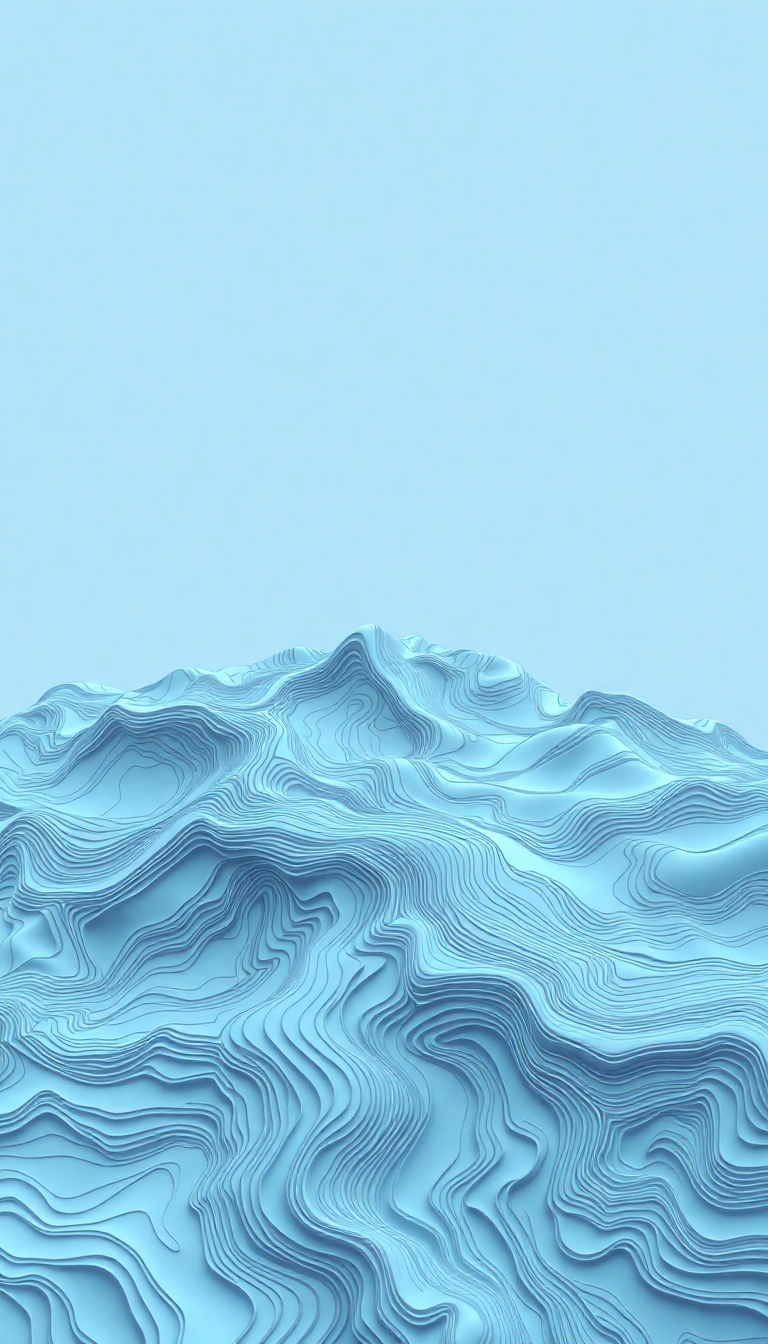 Topographic Lines Flowing Terrain Map Minimalist Wallpaper