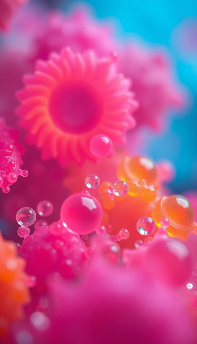 Oil And Water Macro Abstract Aesthetic Wallpaper