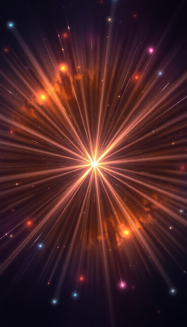 Pulsar Star Emitting Beams Of Digital art Wallpaper