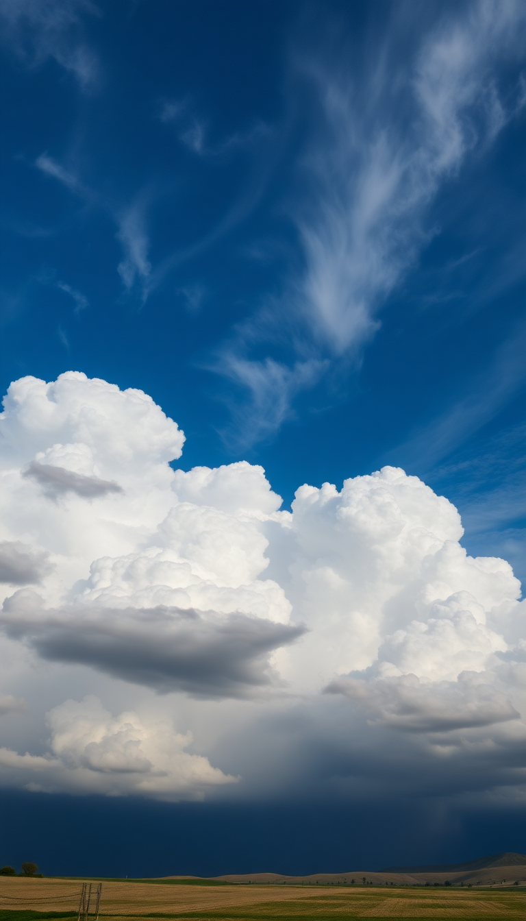 Mammatus Clouds Dramatic Bubble Sky Photorealistic Wallpaper