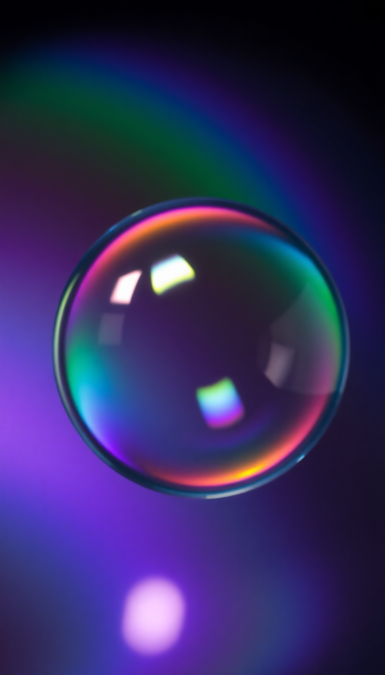 Soap Bubble Macro Rainbow Iridescent Aesthetic Wallpaper