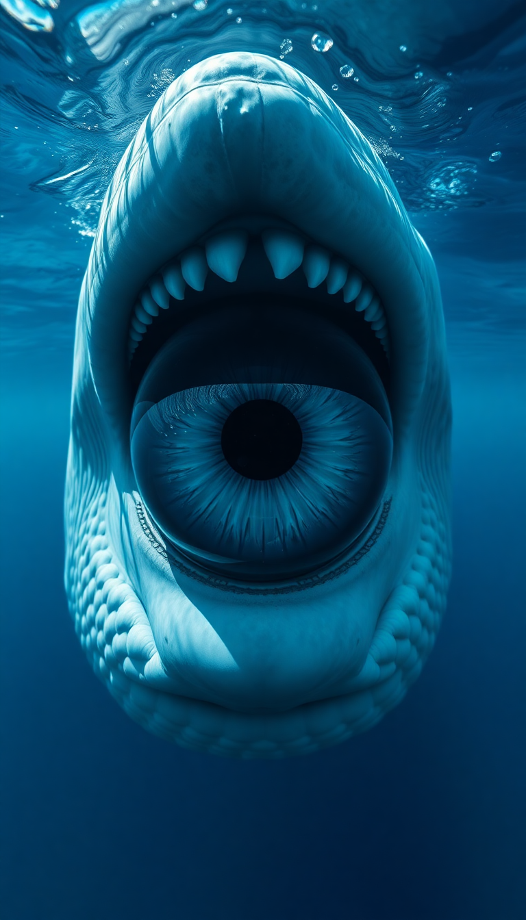 Whale Eye Closeup Deep Intelligent Photorealistic Wallpaper