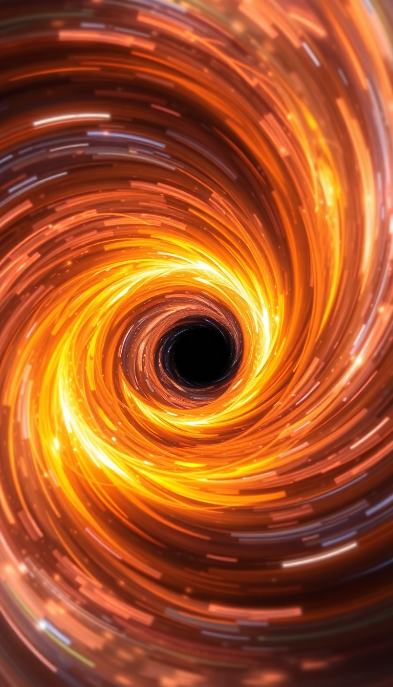 Wormhole Portal Swirling Energy Gateway Digital art Wallpaper