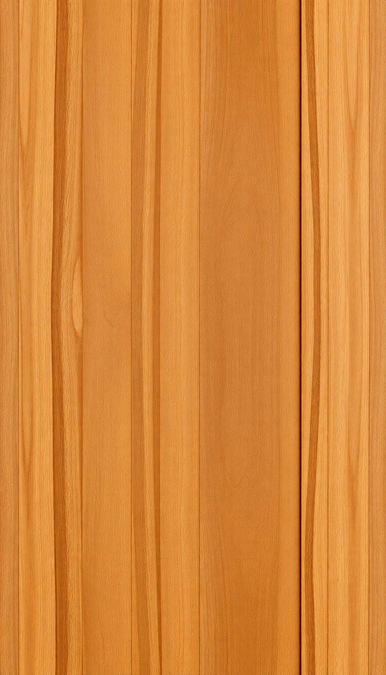 Wood Grain Polished Texture Warm Photorealistic Wallpaper