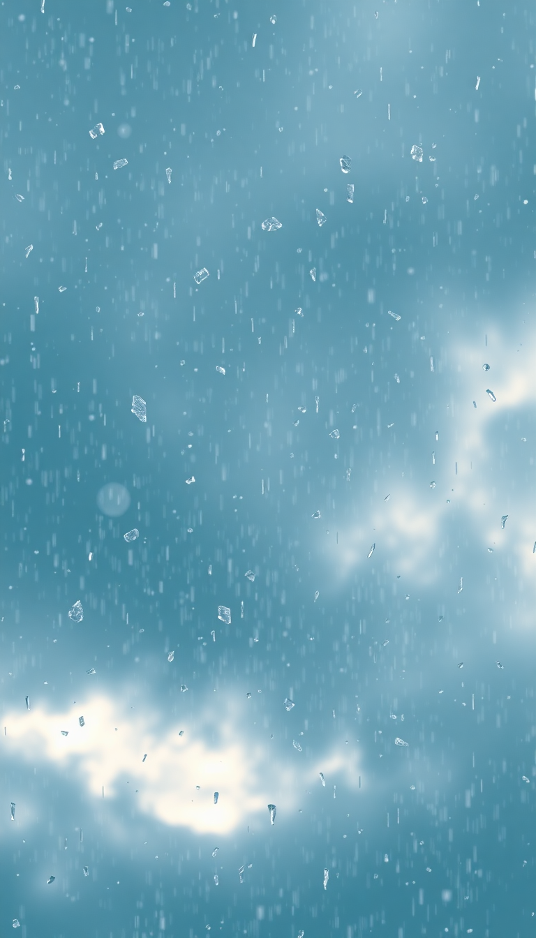 Hailstorm Dramatic Ice Falling Dark Photorealistic Wallpaper