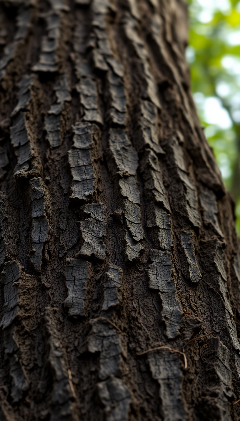 Tree Bark Texture Macro Lines Photorealistic Wallpaper