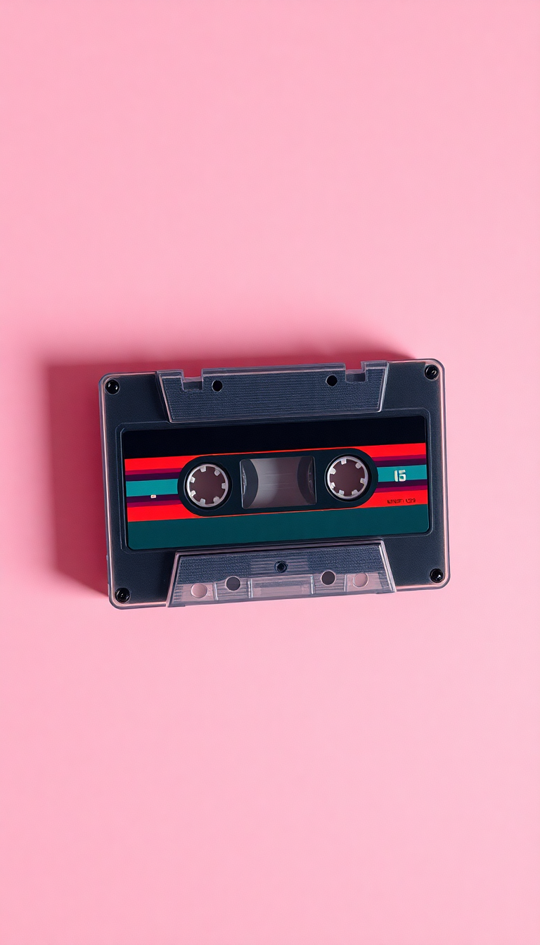 Cassette Tape Mixtape Retro Music Photorealistic Wallpaper
