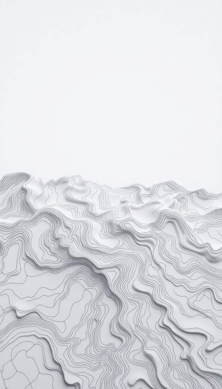 Topographic Lines Flowing Terrain Map Minimalist Wallpaper