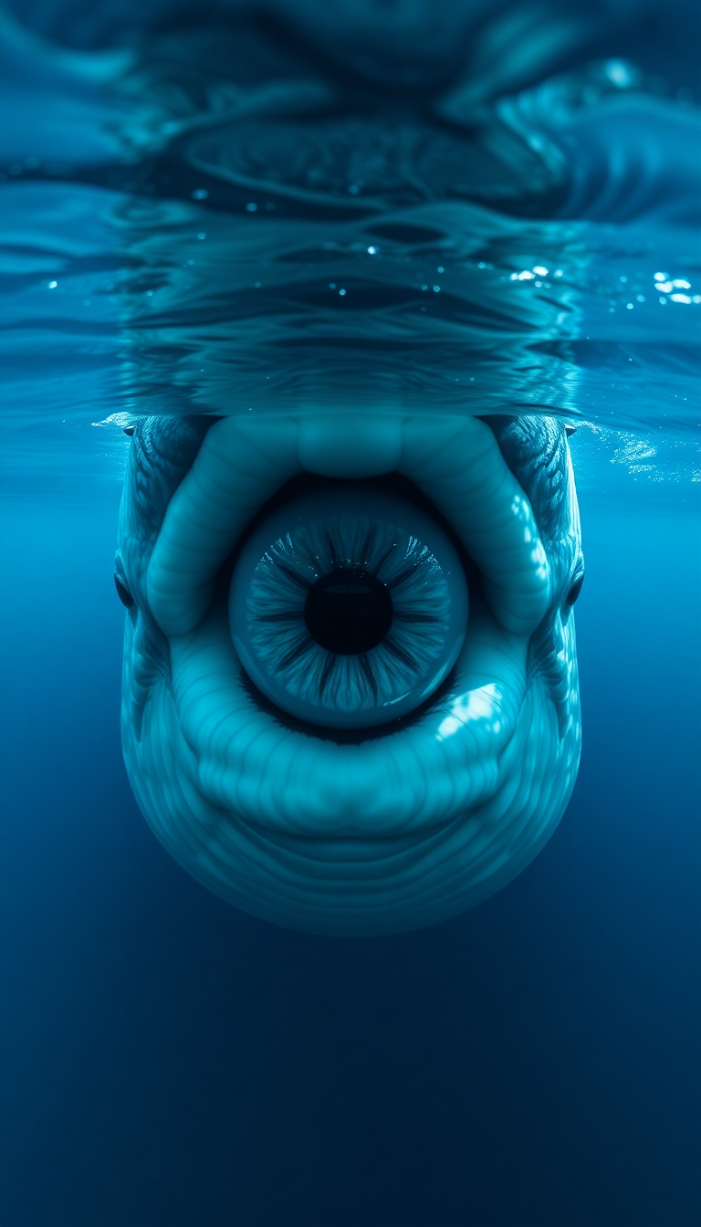 Whale Eye Closeup Deep Intelligent Photorealistic Wallpaper