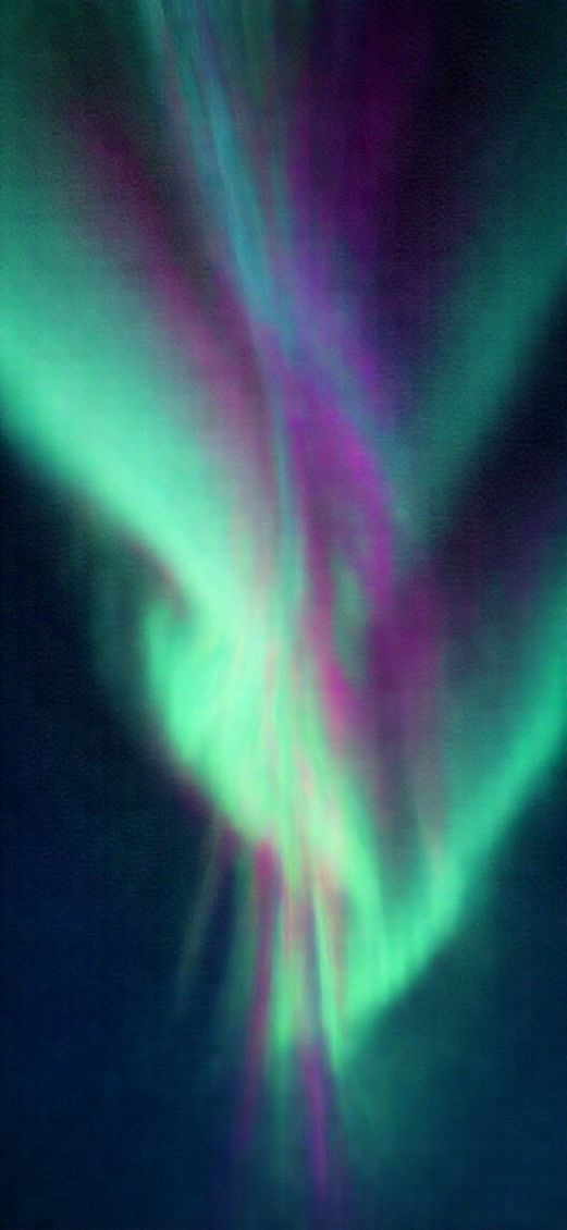 Northern Lights Abstracted Flowing Ribbons Digital art Wallpaper