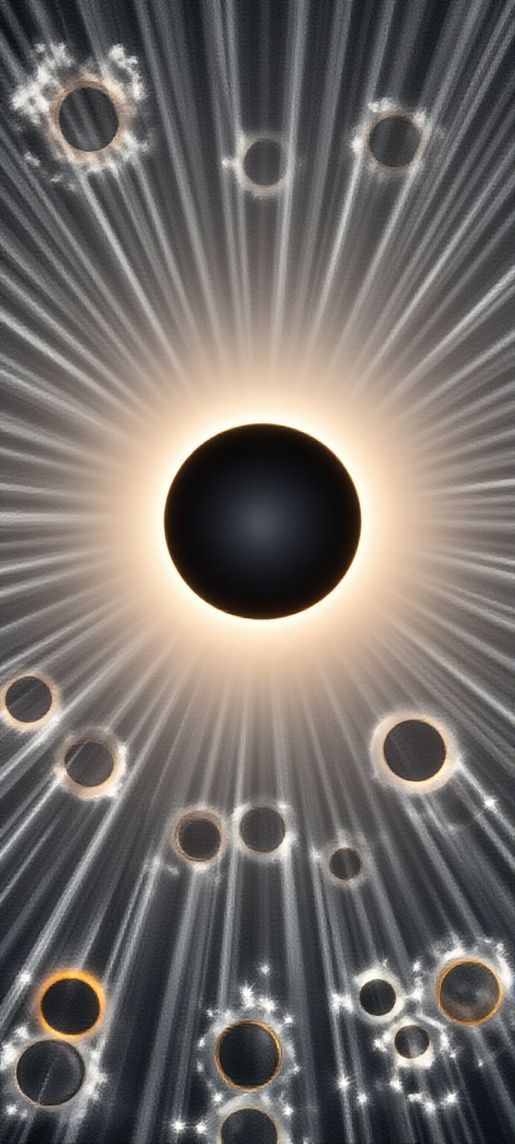 Eclipse Moment Totality Corona Dark Photorealistic Wallpaper