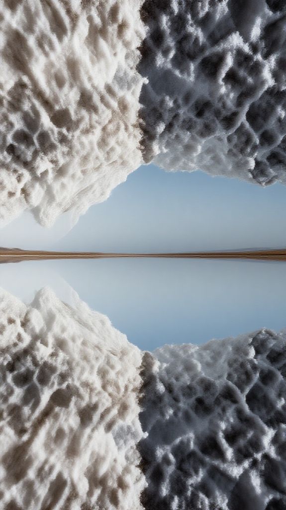 Salt Flats Mirror Reflection Perfect Photorealistic Wallpaper