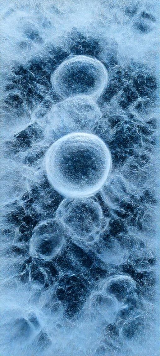 Ice Texture Frozen Bubbles Trapped Photorealistic Wallpaper