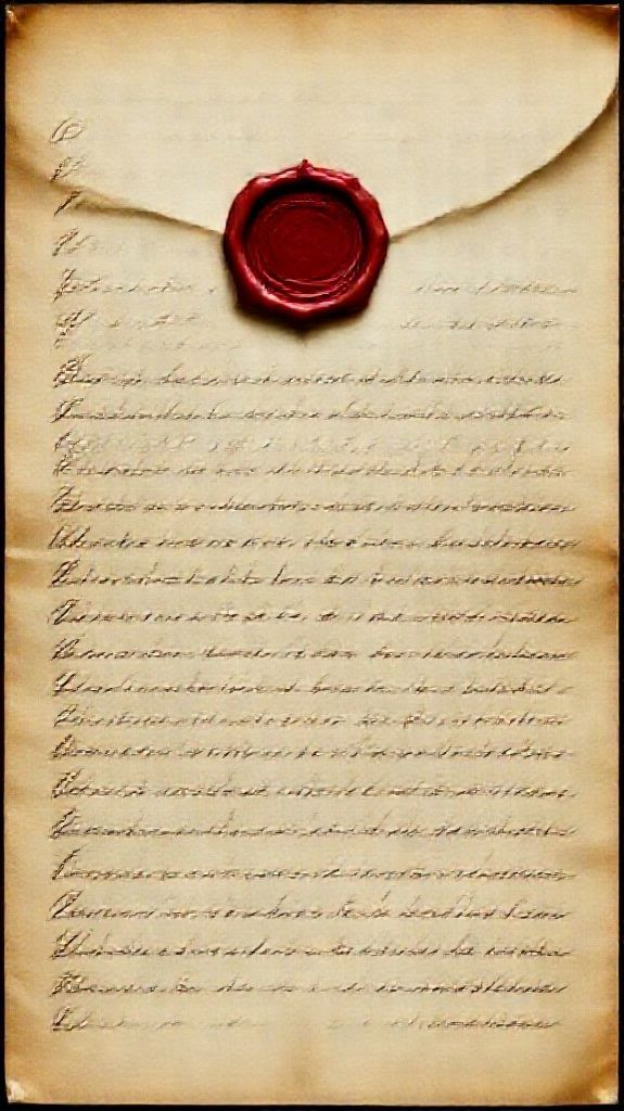 Handwritten Letter Wax Seal Vintage Aesthetic Wallpaper