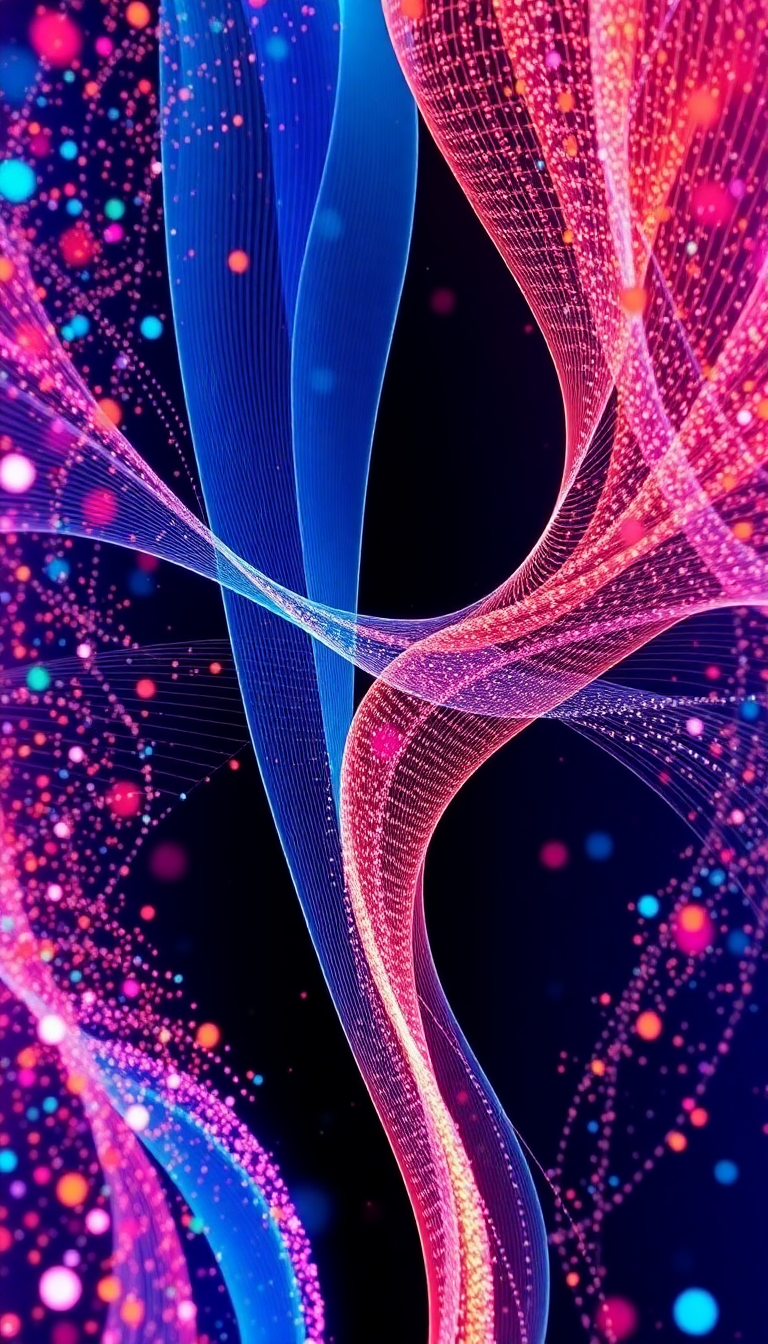 Generative Art Flowing Moody HD Wallpaper