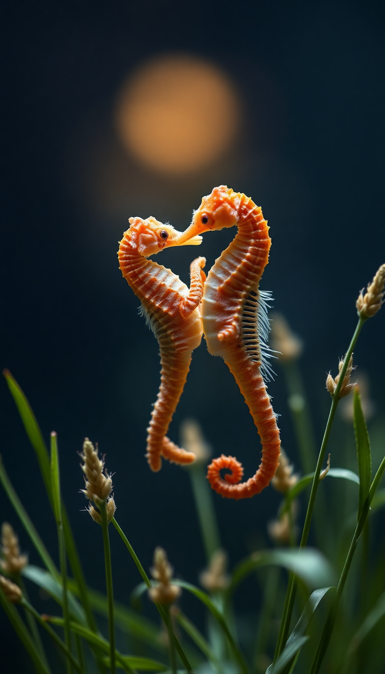 Intense Couple Dancing Seagrass Magical Aesthetic Wallpaper
