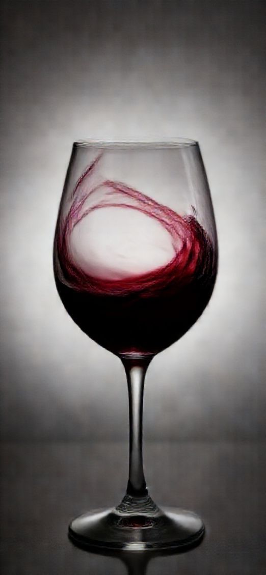 Soft Timeless Wine Glass Swirl Wallpaper
