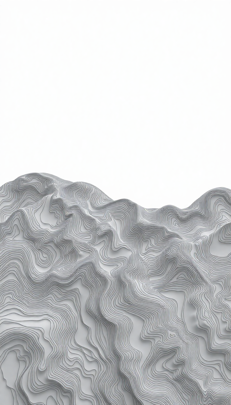 Topographic Lines Flowing Terrain Map Style Minimalist 4K Wallpaper