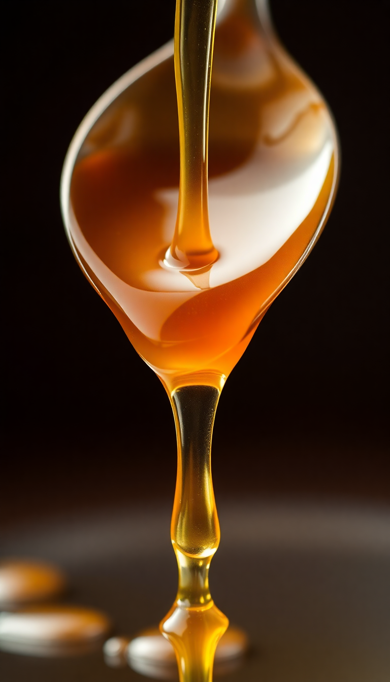 Photorealistic Magnificent Dripping From Spoon Wallpaper