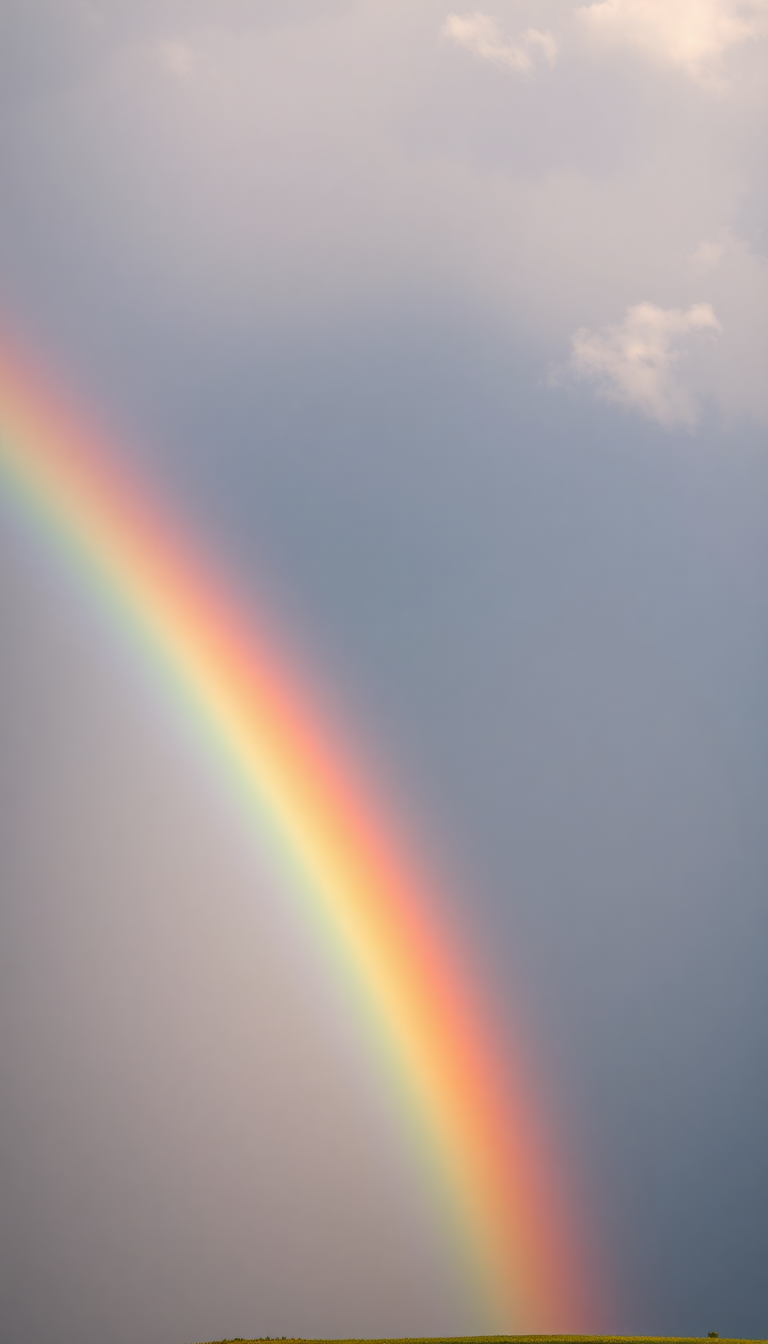 Eternal Storm Double Rainbow Vivid Colors Wallpaper